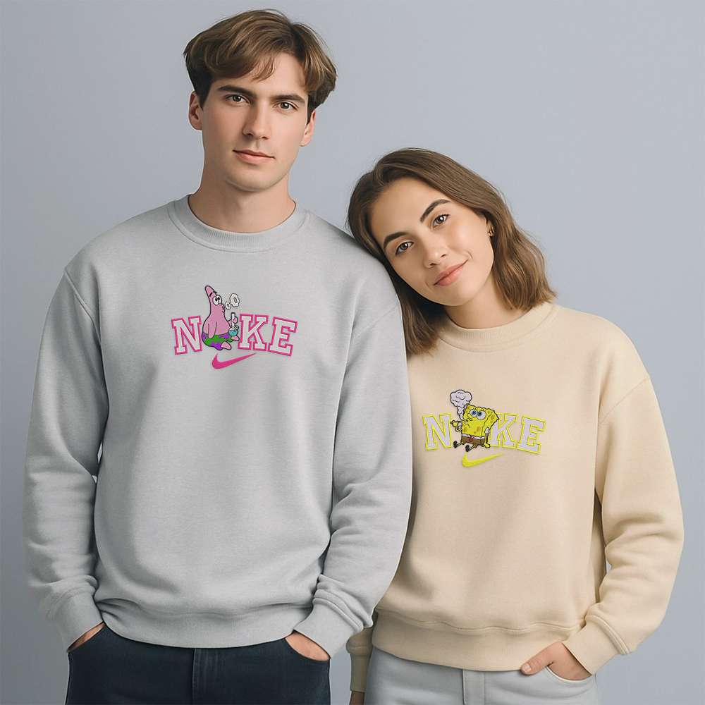 Close Friends Embroidered –  Fun Cartoon Streetwear Embroidered Sweatshirt / Hoodie / T-Shirt