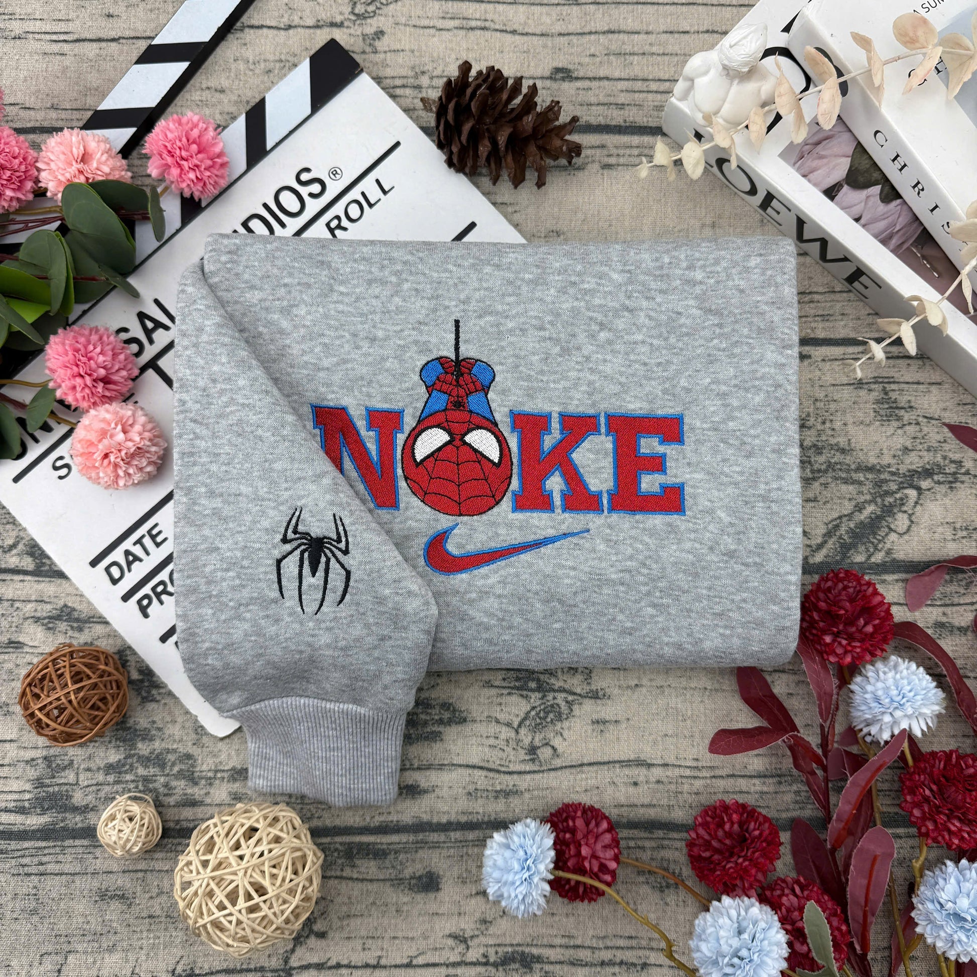 K & S Cute Embroidered – Cute Couple Cartoon Style Embroidered Sweatshirt / Hoodie / T-Shirt (Copy)