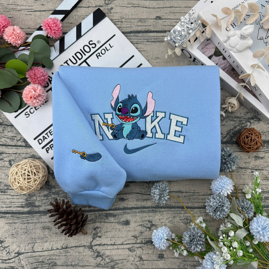 S & A Cute Embroidered – Cute Couple Cartoon Style Embroidered Sweatshirt / Hoodie / T-Shirt