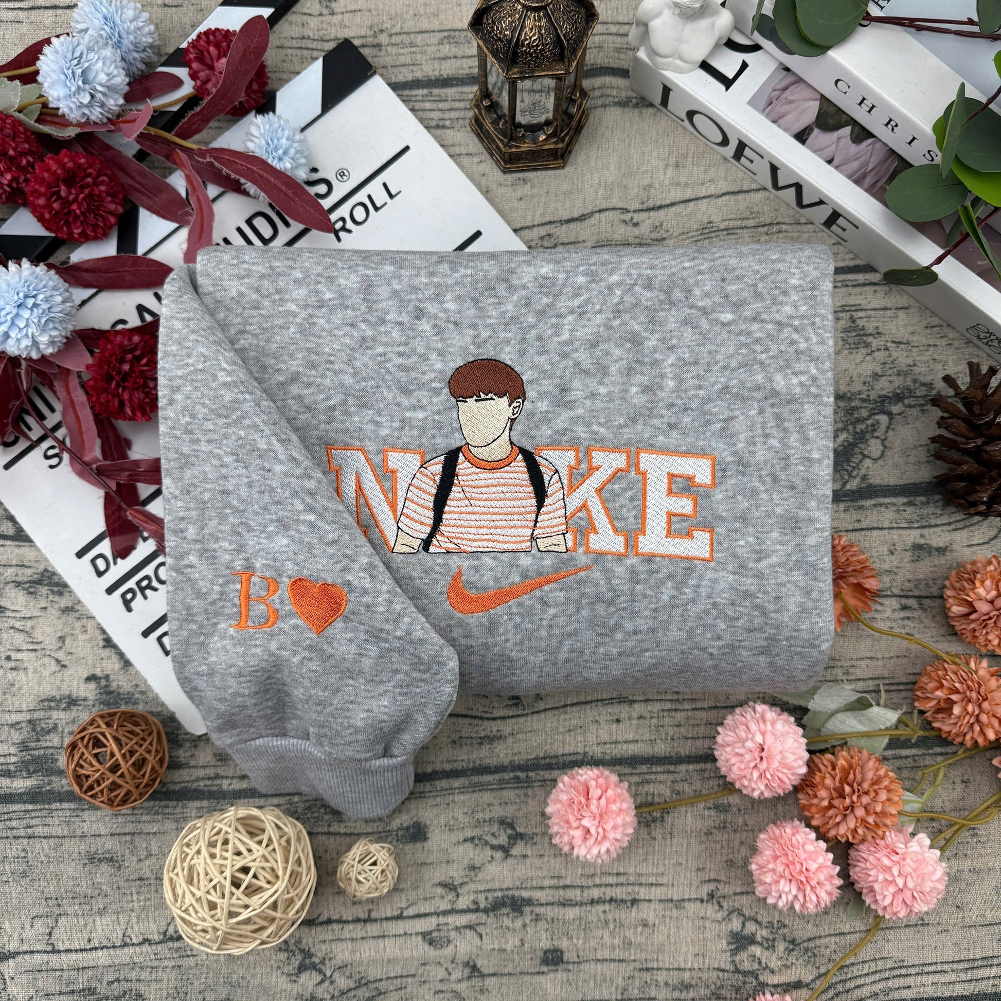 The Upside Fit Embroidered – Movie Style Embroidered Sweatshirt / Hoodie / T-Shirt