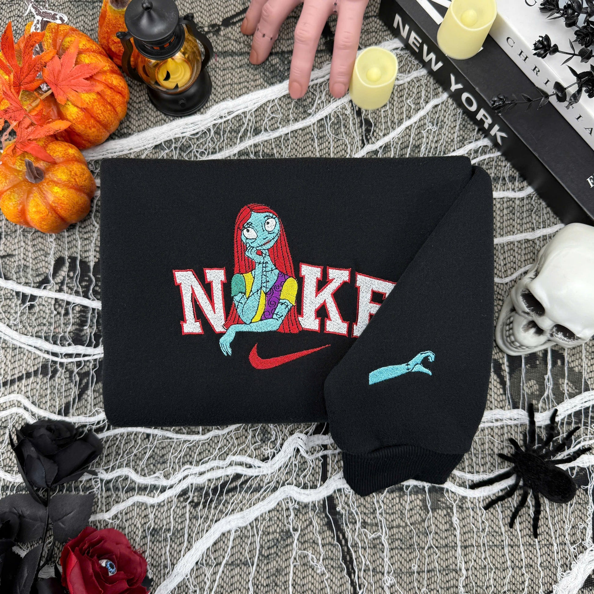 J & S – Halloween Embroidered Sweatshirt / Hoodie / T-Shirt