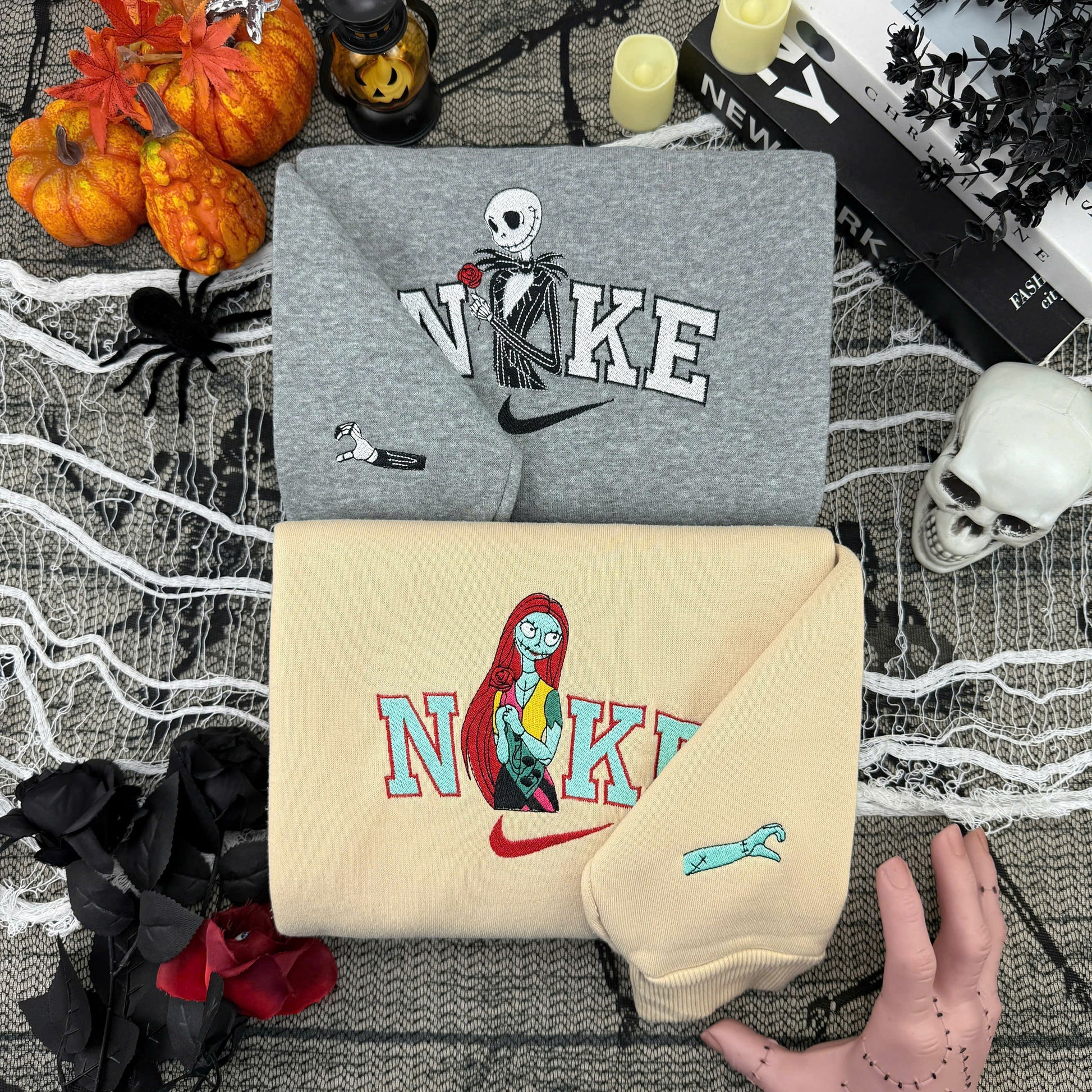 J & S  NewVer  –  Halloween Embroidered Sweatshirt / Hoodie / T-Shirt
