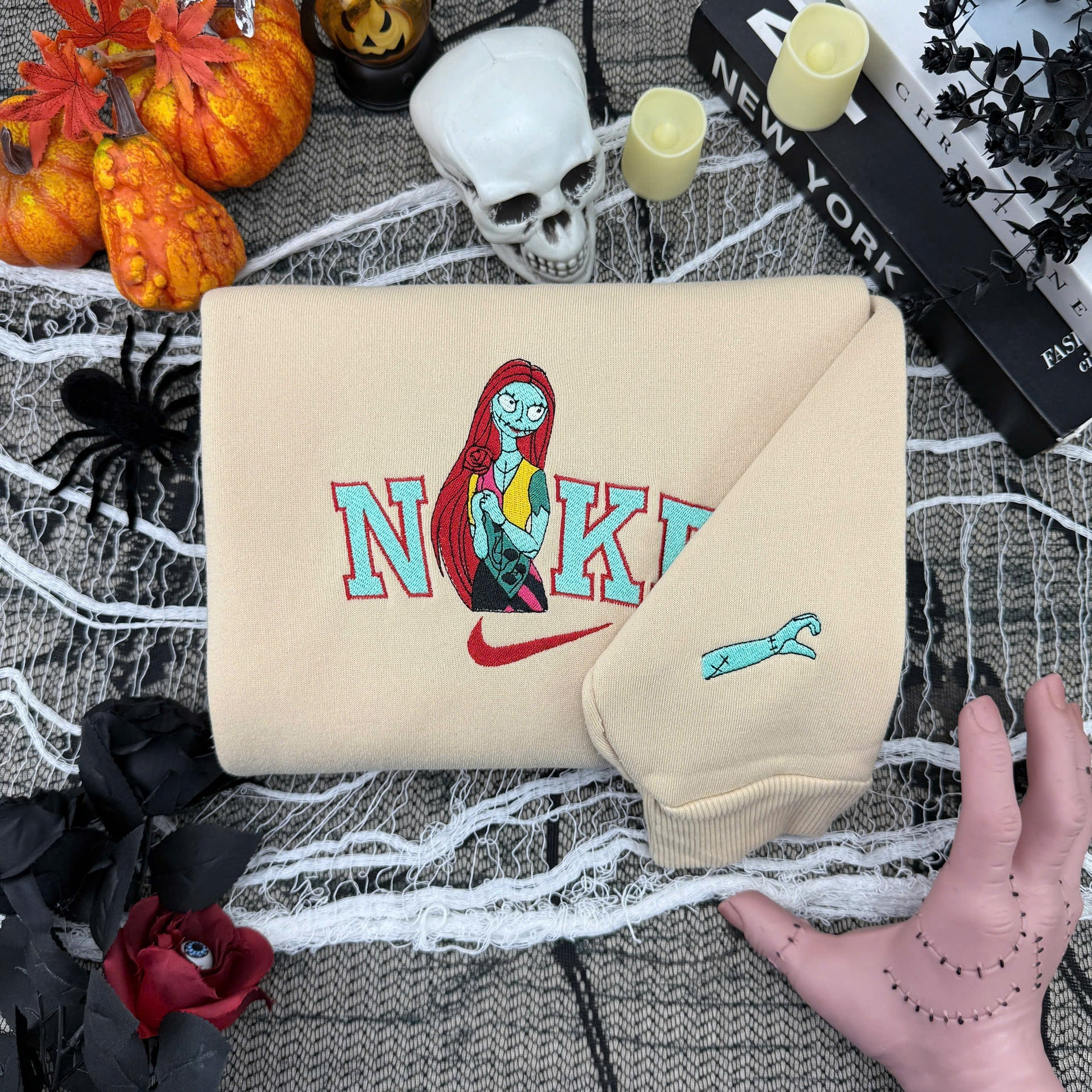 J & S  NewVer  –  Halloween Embroidered Sweatshirt / Hoodie / T-Shirt